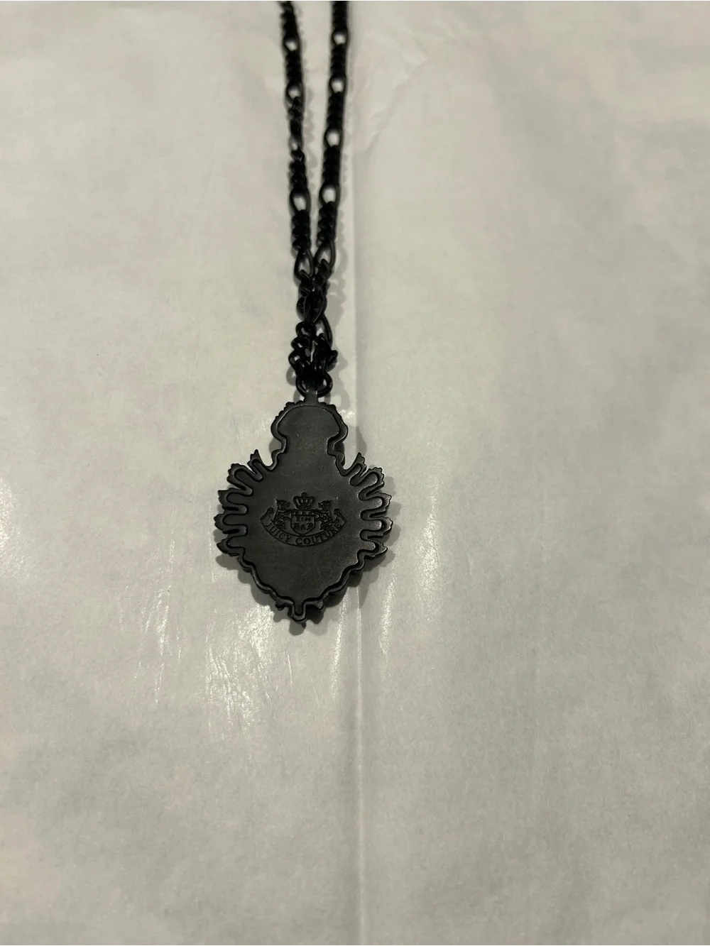 Vintage Juicy Couture Black Pendant Necklace